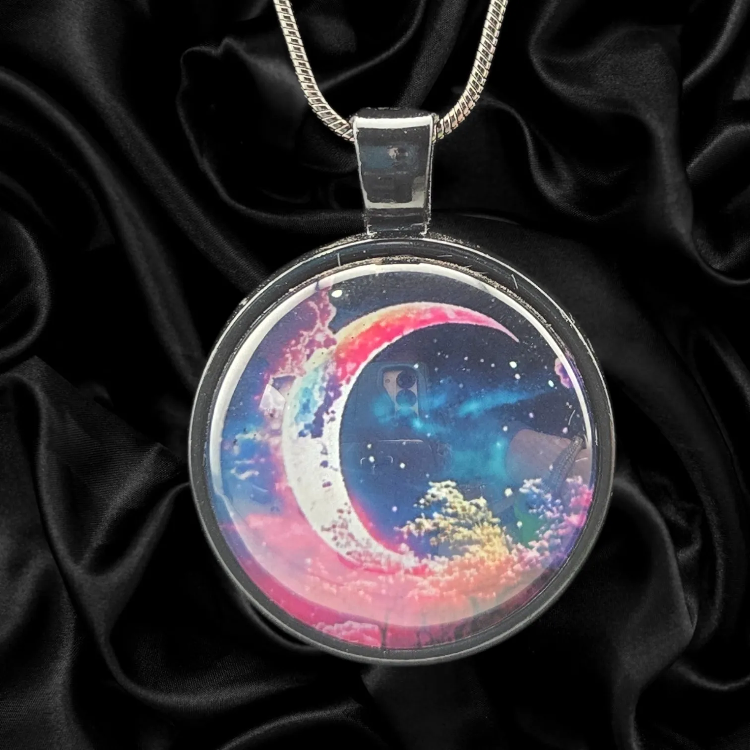 Crescent Dream Galaxy Necklace