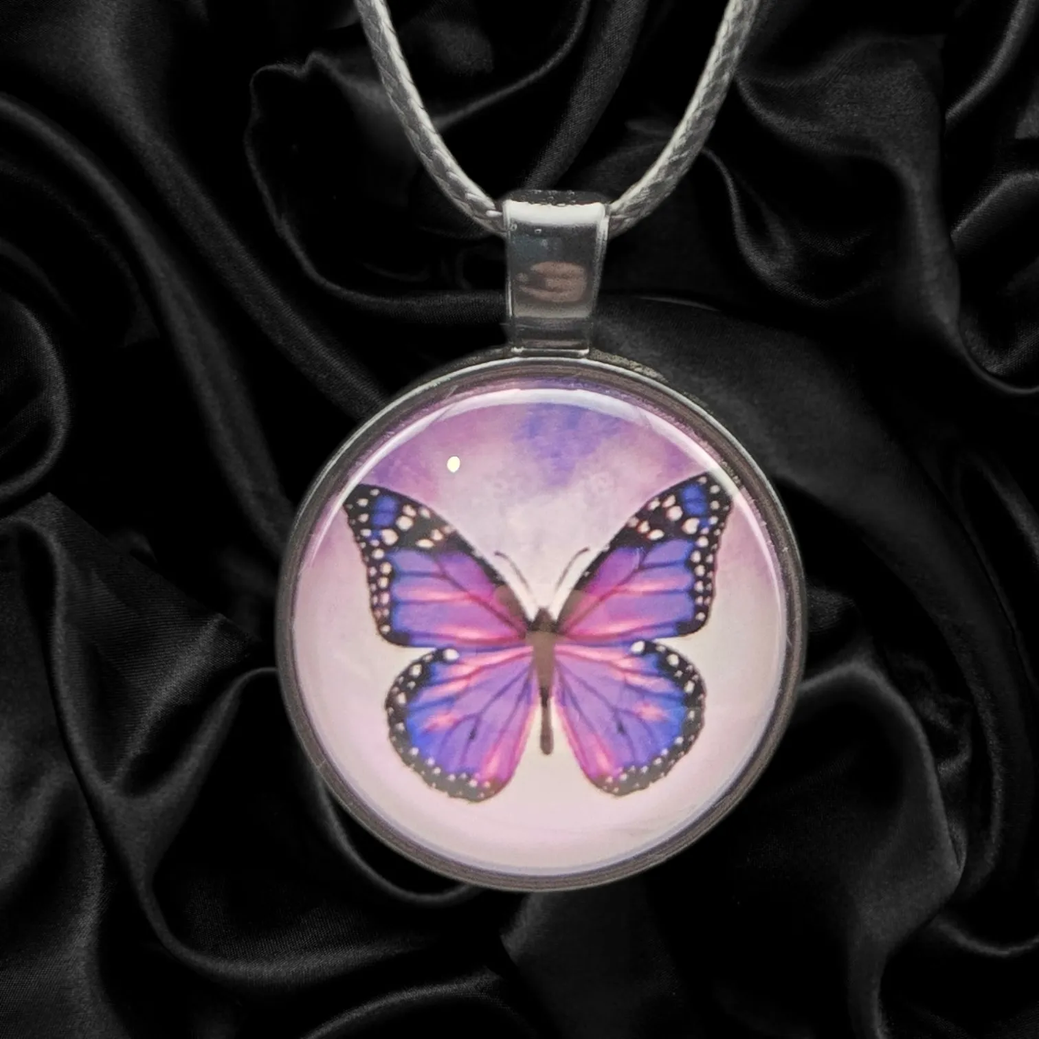 Monarch Glow Butterfly Necklace