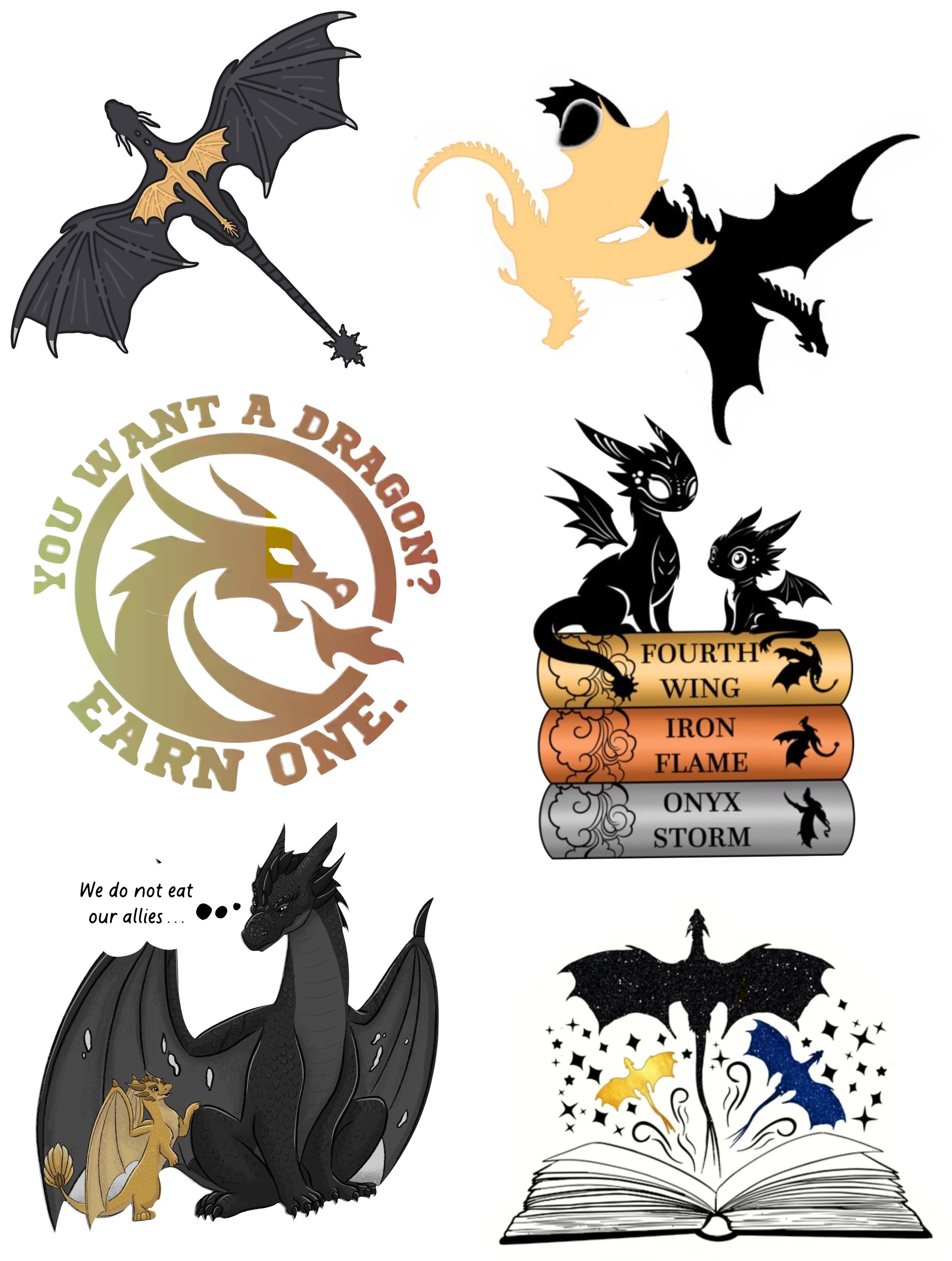 Stickers-Fourth-Wing