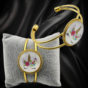 Golden Cuff Unicorn Design - Handmade