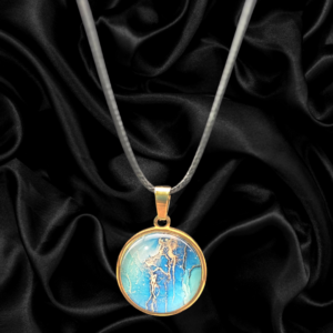 Blue Tide Marble Necklace