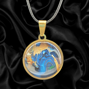 Golden Tide Abstract Necklace