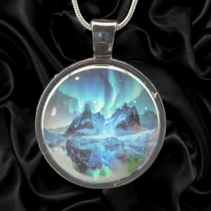Northern Lights Mountain Necklace