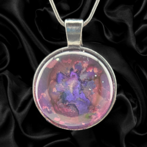 Violet Nebula Abstract Necklace