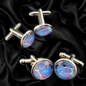 Blue & Rose Aurora Cuff Links