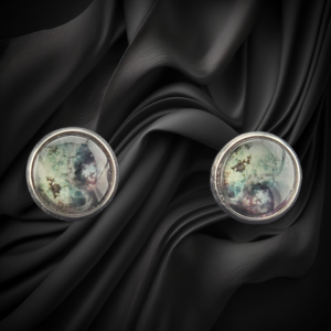 Nebula Moss Stud Earrings