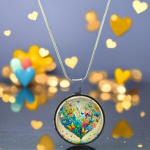 Golden Hearts Garden Necklace
