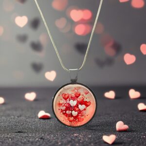 Scarlet Heart Garden Necklace