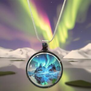 Northern Lights Mountain Necklace