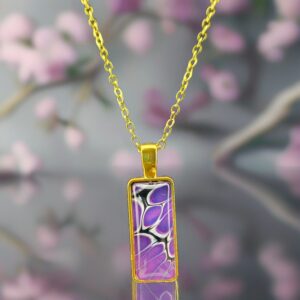 Amethyst Flow Abstract Necklace