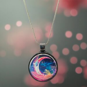 Crescent Dream Galaxy Necklace