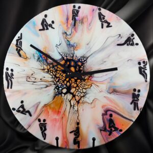 Handpainted Vinyl Record Wall Clock – 12" – Sexual Positions